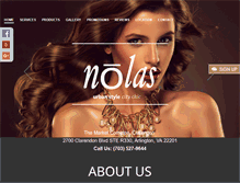Tablet Screenshot of nolassalon.com